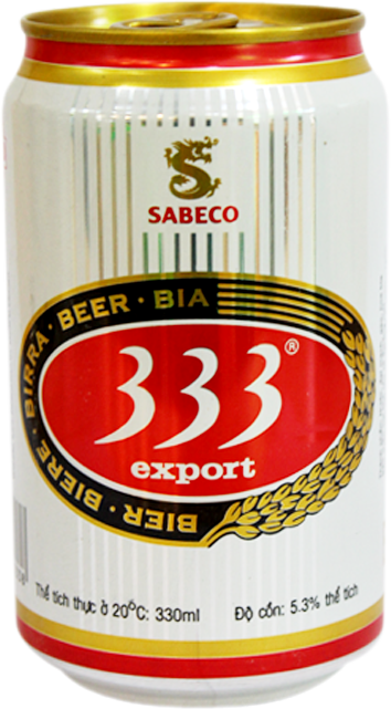 Bia lon 333 Export